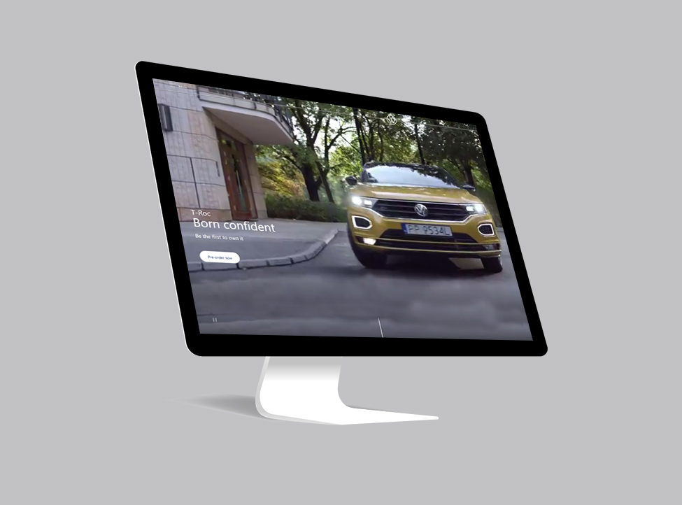 Volkswagen T-Roc Pre-Order Landing Page GSAP Animation Design