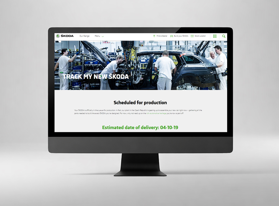 Skoda Australia Track My Order UI Development